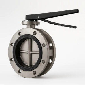 Rubber Lined Double Flanged Butterfly Valve